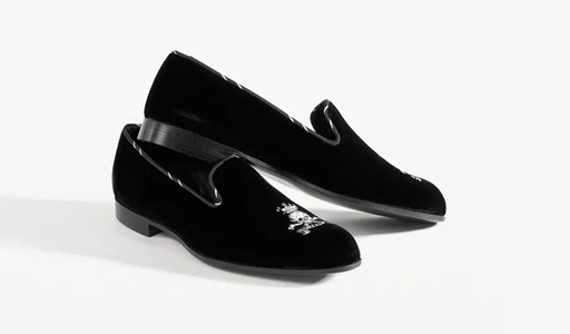 LOGO VELVET SLIPPER