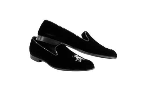 LOGO VELVET SLIPPER