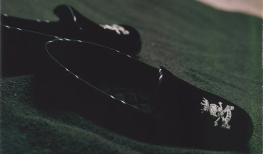 LOGO VELVET SLIPPER